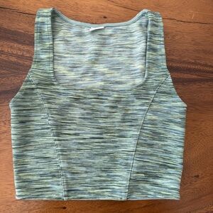 Sunday Best Green Tank Cropped Top Size XS